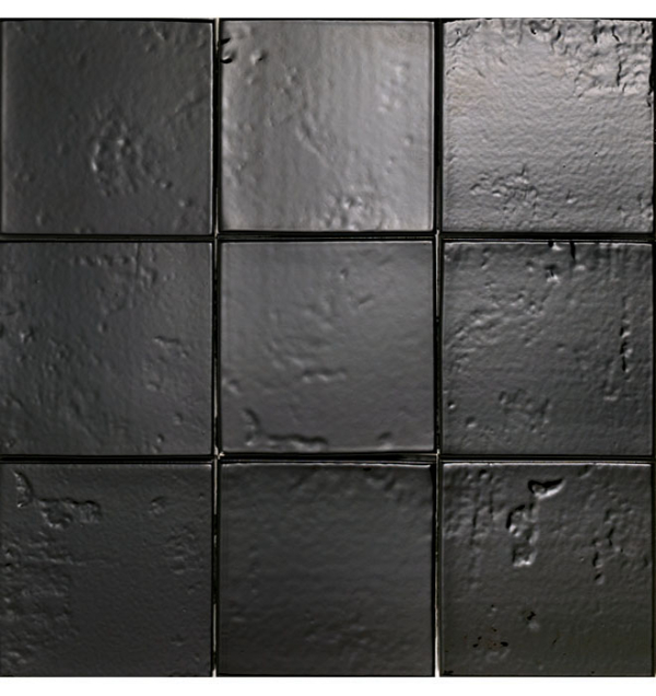 Panel Artigiana I Quadrati 10 Nero 11x11 Glossy