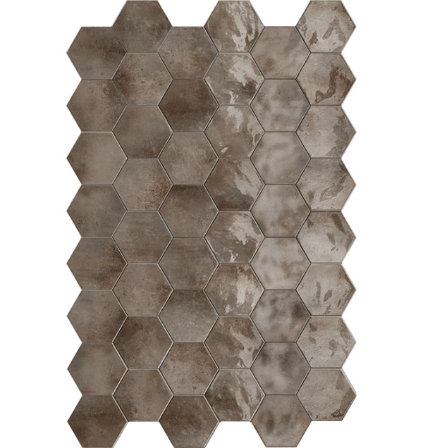 Panel Betonmetal copper Hexa
