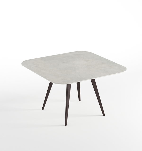 Tavolo Bramante size 01 beton Grey matt e rovere scuro