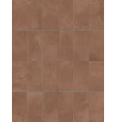 collezione Norse di Terratinta Ceramiche: pannello 30x60 earth matt effetto cemento color terracotta